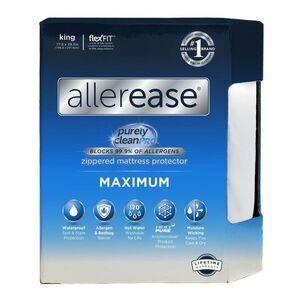 Allerease -  King Maximum Waterproof Allergy and Bedb White